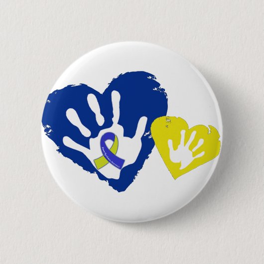 Down Syndrome Awareness Ronde Button 5,7 Cm (Voorkant)