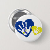 Down Syndrome Awareness Ronde Button 5,7 Cm (Voorkant /achterkant)