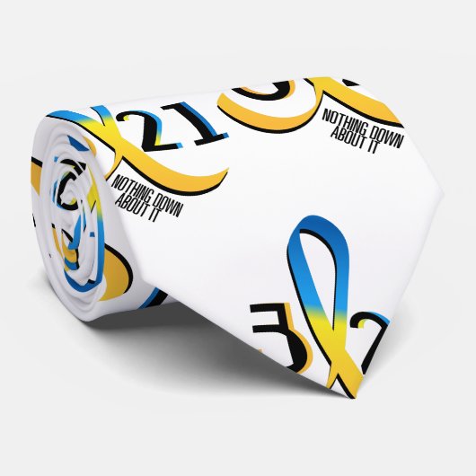 Down Syndrome Awareness Stropdas (Opgerold)