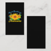 Down Syndrome Awareness Sunflower Butterfly Gift Visitekaartje (Voorkant / Achterkant)