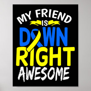 Down Syndrome Awareness T21 Day Women Kinder 3 Poster