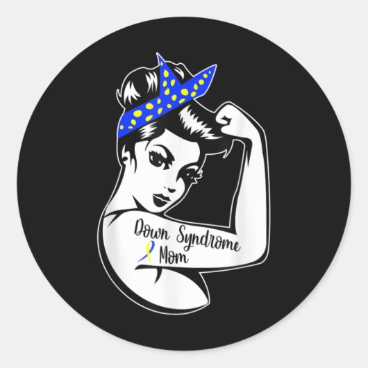 Down Syndrome Awareness Trisomy 21 - Down Syndrome Ronde Sticker (Voorkant)