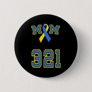 Down Syndrome Awareness Trisomy 21 Mama Women T 3 Ronde Button 5,7 Cm