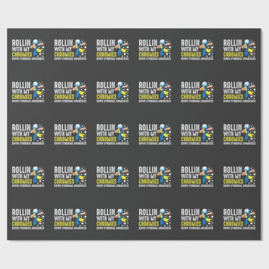 Down Syndrome Awareness Trisomy T21 Handicap Cadeaupapier (Vlak)