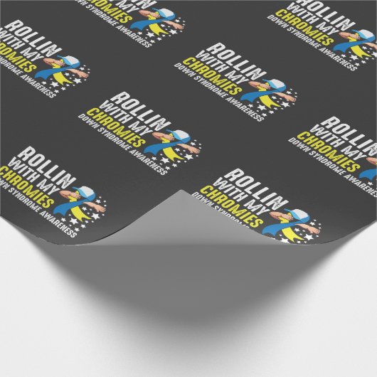 Down Syndrome Awareness Trisomy T21 Handicap Cadeaupapier (Hoek)