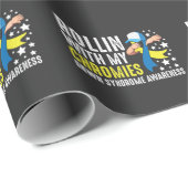 Down Syndrome Awareness Trisomy T21 Handicap Cadeaupapier (Rol Hoek)