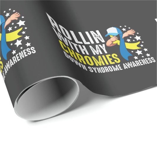 Down Syndrome Awareness Trisomy T21 Handicap Cadeaupapier (Rol Hoek)