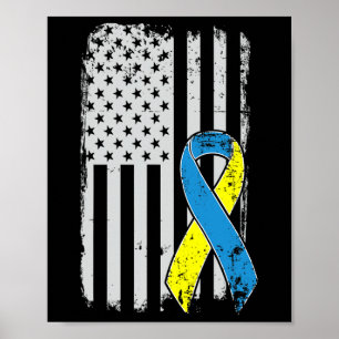 Down Syndrome Awareness - Verontruste Amerikaanse Poster