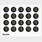 Down Syndrome Awareness voor Dochter Ronde Sticker (Vel)