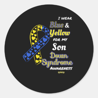 Down Syndrome Awareness voor Son Ronde Sticker