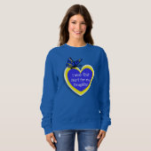 DOWN SYNDROME BEWUSTZIJN Draag dit voor mijn docht Trui (Voorkant volledig)