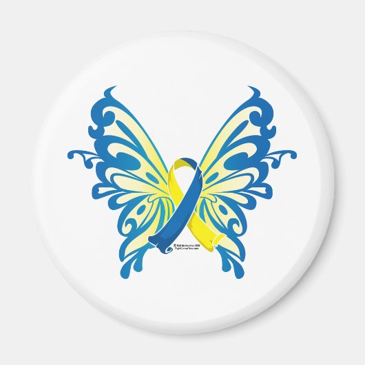 Down Syndrome Butterfly Magneet (Voorkant)
