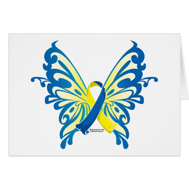 Down Syndrome Butterfly Ribbon (Voorkant Horizontaal)