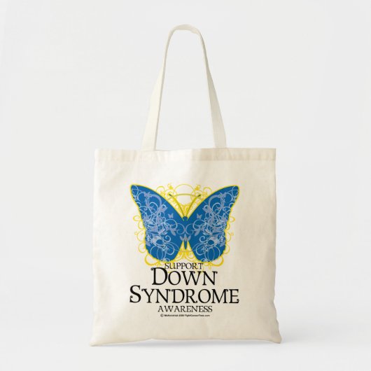 Down Syndrome Butterfly Tote Bag (Voorkant)