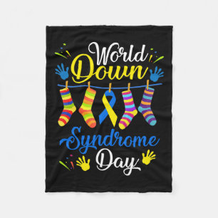 Down Syndrome Day Awareness Socks 21 maart Fleece Deken