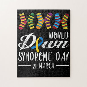 Down Syndrome Day Awareness Socks 21 maart Legpuzzel