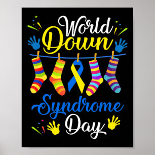 Down Syndrome Day Awareness Socks 21 maart Poster
