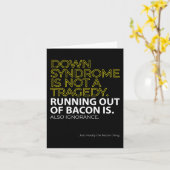 Down Syndrome Day Love telt geen chromosomen Kaart (Gele Bloem)