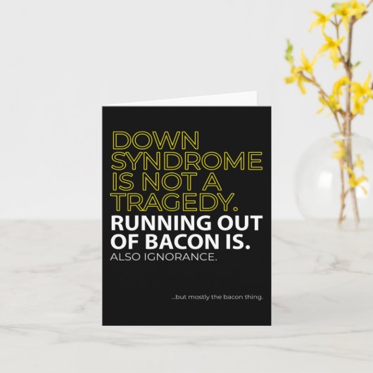 Down Syndrome Day Love telt geen chromosomen Kaart (Gele Bloem)