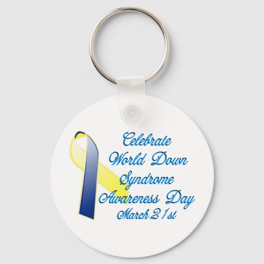 Down Syndrome Day Sleutelhanger (Voorkant)