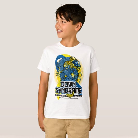 Down Syndrome Dragon T-shirt (Voorkant volledig)