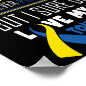 Down Syndrome is een reis die ik nooit gepland heb Poster (Hoek)