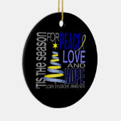 Down Syndrome Kerstmis 1 Ornaments Keramisch Ornament (Rechts)