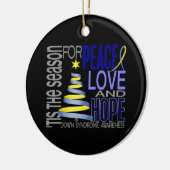 Down Syndrome Kerstmis 1 Ornaments Keramisch Ornament (Links)