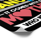 Down Syndrome komt niet met een handmatige mama Poster (Hoek)