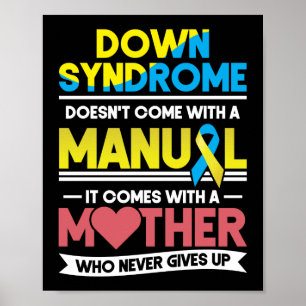 Down Syndrome komt niet met een handmatige mama Poster