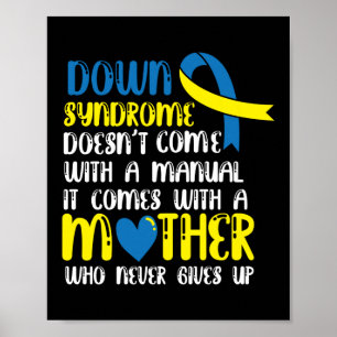Down Syndrome komt niet met een handmatige mama Poster