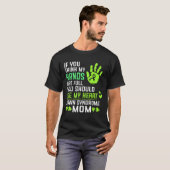 Down Syndrome moeder volle handen zien hart T-shirt (Voorkant volledig)