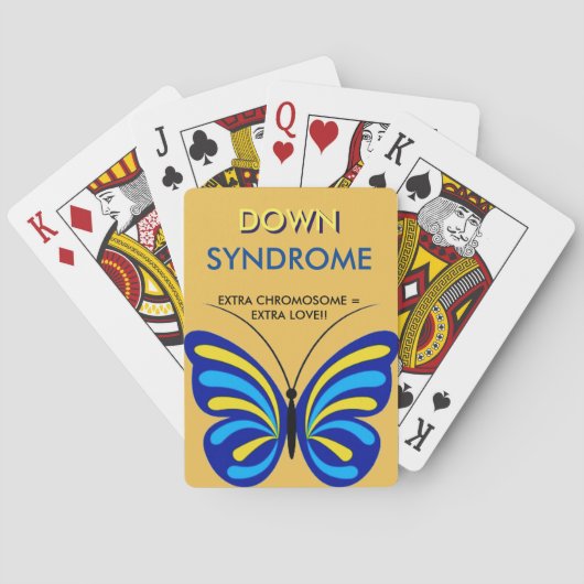 DOWN SYNDROME PLAYCARDS POKERKAARTEN (Achterkant)