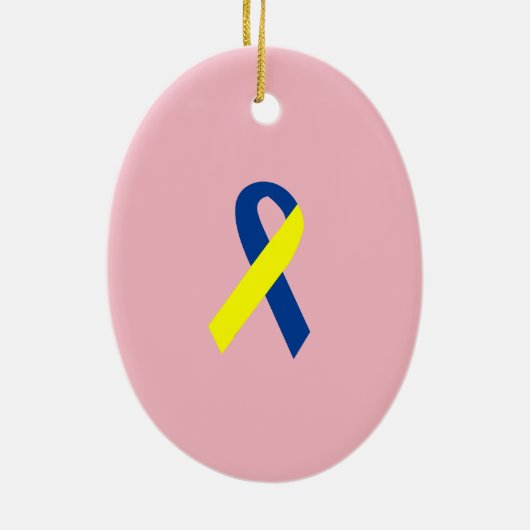 Down Syndrome Princess Cute Personalized Keramisch Ornament (Achterkant)