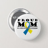 Down Syndrome Proud mama Ronde Button 5,7 Cm (Voorkant /achterkant)