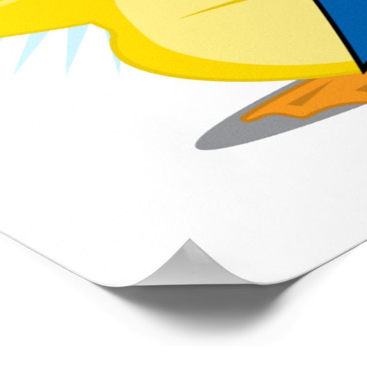 Down Syndrome Ribbon Duck Poster (Hoek)