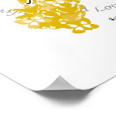 Down Syndrome Ribbon of Butterflies 2 Poster (Hoek)