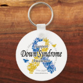 Down Syndrome Ribbon of Butterflies 2 Sleutelhanger (Voorkant)