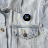 Down Syndrome Ribbon Support Awareness Inc Ronde Button 3,2 Cm (In situ)