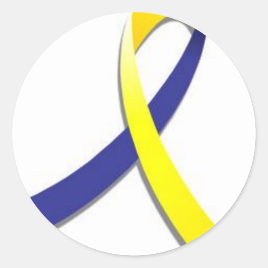 Down Syndrome Ronde Sticker (Voorkant)