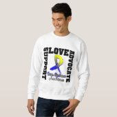 Down Syndrome Support Advocate Love Trui (Voorkant volledig)
