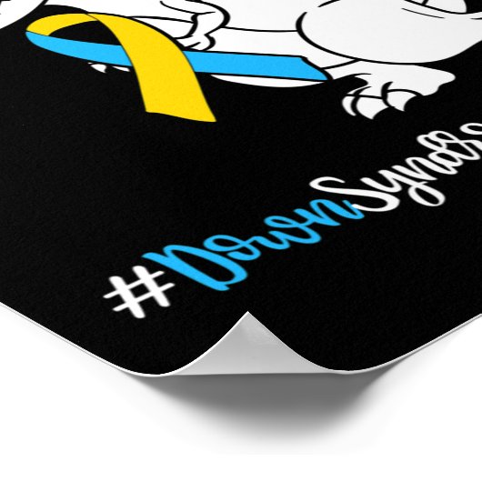 Down Syndrome T-rex Dinosaur Poster (Hoek)