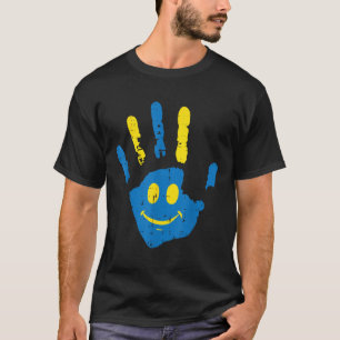 Down Syndroom Bewustzijn Hand Glimlach Trisomie 21 T-shirt