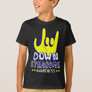 Down Syndroom Bewustzijn Ik hou van je ASL Hand te T-shirt