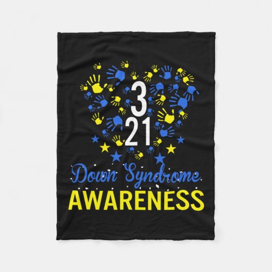Down Syndroom Bewustzijn Kostuum Maart 21 Gift Tea Fleece Deken (Voorkant)
