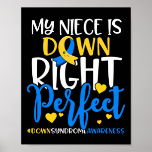 Down Syndroom Bewustzijn Mijn nichtje is down per Poster