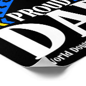 Down Syndroom Bewustzijn Papa 1 Poster (Hoek)