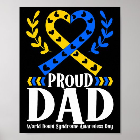 Down Syndroom Bewustzijn Papa 1 Poster (Voorkant)
