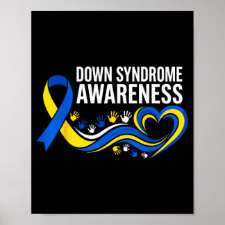 Down Syndroom Bewustzijn Suower Lint Inclusie Poster