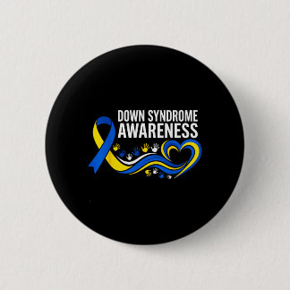 Down Syndroom Bewustzijn Suower Lint Inclusie Ronde Button 5,7 Cm